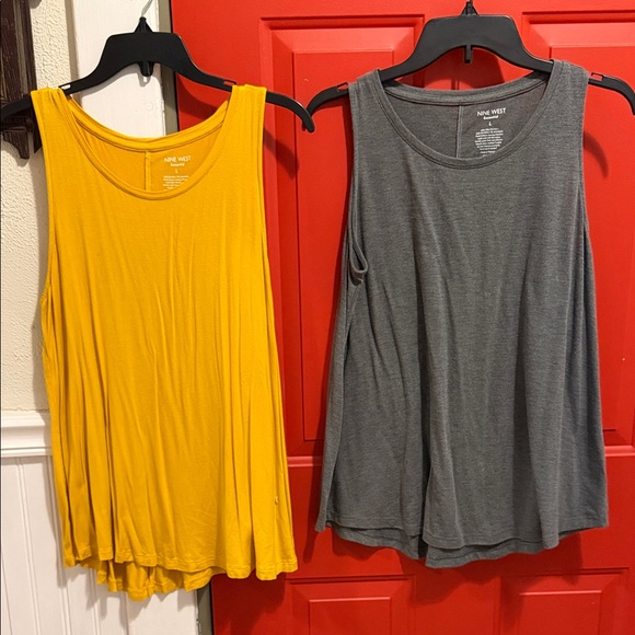 Nine West Tops - Nine West Women's Yellow and Gray Tank Tops(BUNDLE OF 2)